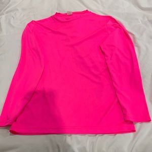 Hot pink long sleeve opna shirt. Size youth medium